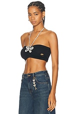 AREA Bandeau Top in Black, view 3, click to view large image.