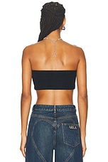 AREA Bandeau Top in Black, view 4, click to view large image.