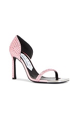 AREA X Sergio Rossi 95 Sandal in Light Rose, view 2, click to view large image.