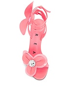 AREA Flower Lace Up Sandal in Tea, view 4, click to view large image.