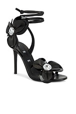 AREA Flower Lace Up Sandal in Tea Nero, view 2, click to view large image.
