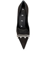 AREA Pointed Toe Pump in Nero, view 4, click to view large image.