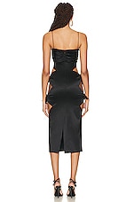 Alessandra Rich Cut Out Dress in Black, view 3, click to view large image.