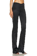 Alessandra Rich Low Rise Pant in Black, view 2, click to view large image.