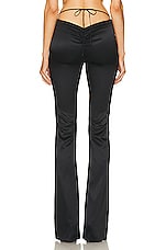 Alessandra Rich Low Rise Pant in Black, view 3, click to view large image.