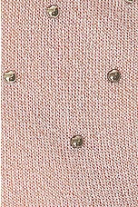 Alessandra Rich Lurex Knit Jumper in Light Pink, view 5, click to view large image.