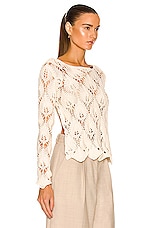 Aeron Avenue Sweater in Beige, view 2, click to view large image.