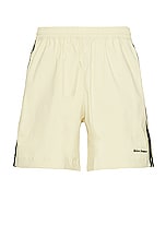 adidas by Wales Bonner Football Shorts in Sandy Beige, view 1, click to view large image.