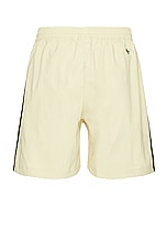adidas by Wales Bonner Football Shorts in Sandy Beige, view 2, click to view large image.