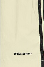 adidas by Wales Bonner Football Shorts in Sandy Beige, view 4, click to view large image.