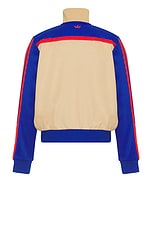 adidas by Wales Bonner Jersey Track Sweater in Team Royal Blue, view 2, click to view large image.