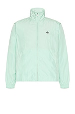adidas by Wales Bonner Nylon Anorak in Clear Mint, view 1, click to view large image.