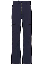 adidas by Wales Bonner Cargo Pants in Collegiate Navy, view 1, click to view large image.