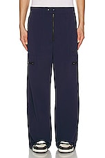 adidas by Wales Bonner Cargo Pants in Collegiate Navy, view 4, click to view large image.