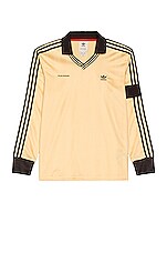adidas by Wales Bonner Long Sleeve Football Jersey in Orange Tint