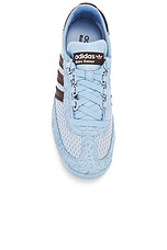 adidas by Wales Bonner SL76 Sneaker in Blue, view 4, click to view large image.