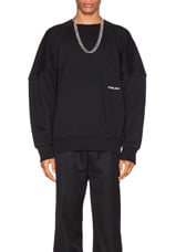 Ambush Wide Piping Sweatshirt in Black, view 1, click to view large image.