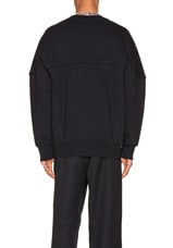 Ambush Wide Piping Sweatshirt in Black, view 3, click to view large image.