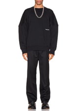 Ambush Wide Piping Sweatshirt in Black, view 4, click to view large image.