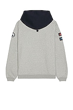 Ambush After Hooded Sweater in Light Grey Navy, view 2, click to view large image.