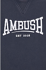 Ambush Graphic Crewneck in Insignia Blue, view 3, click to view large image.