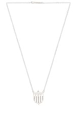 Ambush Varsity Shield Charm Necklace in Silver, view 1, click to view large image.