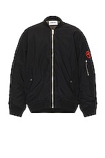 Ambush Patch Bomber in Black, view 1, click to view large image.