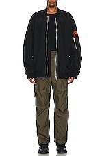 Ambush Patch Bomber in Black, view 6, click to view large image.