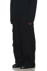 Ambush New Cargo Pants Tap Shoe in Black, view 6, click to view large image.