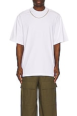 Ambush Ballchain T-shirt in Blanc, view 4, click to view large image.