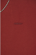 Ambush Ballchain T-shirt in Russet Brown, view 3, click to view large image.
