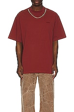 Ambush Ballchain T-shirt in Russet Brown, view 4, click to view large image.