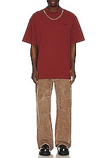 Ambush Ballchain T-shirt in Russet Brown, view 5, click to view large image.