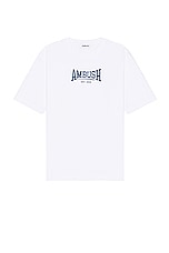 Ambush Graphic T-shirt in Blanc, view 1, click to view large image.