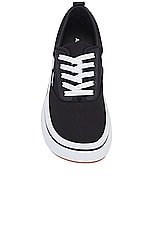 Ambush Vulcanized Lace Up Canvas Sneaker in Black & White, view 4, click to view large image.