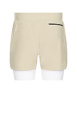 ASRV Tetra-lite 5 Liner Short in Sand Smoke/white, view 2, click to view large image.