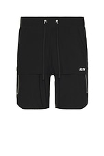 ASRV Tetra Lite 7&quot; Tech Short in Black, view 1, click to view large image.