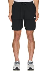 ASRV Tetra Lite 7&quot; Tech Short in Black, view 4, click to view large image.