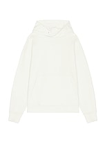 ASRV Tech Terry Hoodie in Ivory Cream, view 1, click to view large image.