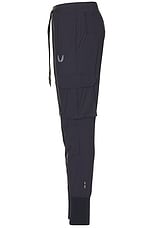 ASRV Tetra Lite Cargo High Rib Jogger in Navy, view 3, click to view large image.