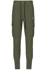 ASRV Tetra Lite Cargo High Rib Jogger in Olive, view 1, click to view large image.