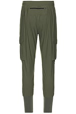 ASRV Tetra Lite Cargo High Rib Jogger in Olive, view 2, click to view large image.