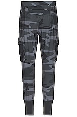 ASRV Tetra-lite Cargo High Rib Jogger in Black Camo, view 2, click to view large image.