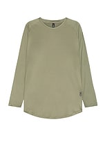 ASRV Nano Mesh Established Long Sleeve in Sage, view 1, click to view large image.