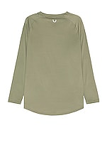 ASRV Nano Mesh Established Long Sleeve in Sage, view 2, click to view large image.