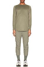 ASRV Nano Mesh Established Long Sleeve in Sage, view 5, click to view large image.