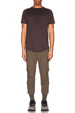 ASRV Nano Mesh Established Tee in Faded Plum, view 5, click to view large image.