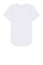 ASRV Nano Mesh Established Tee in White, view 2, click to view large image.