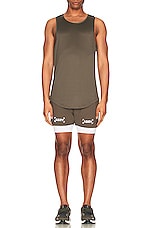 ASRV Nano Mesh Tank Top in Deep Taupe, view 5, click to view large image.