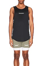 ASRV Nano Mesh Tank Top in Black, view 4, click to view large image.